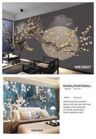 PHOTOWALL MURAL DINDING MOTIF BUNGA SAKURA MODERN 3D