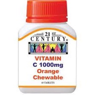 21 CENTURY VITAMIN SC 1000MG ORANGE CHEW 60