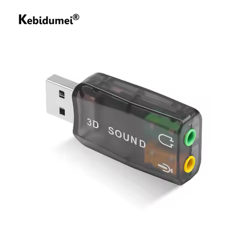 Usb Sound Card 5.1 External USB to Jack 3.5mm Headphone Audio Adapter Micphone Sound Card For Mac Wi