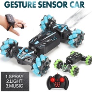 【READY STOCK】RC Stunt Car 2.4G Hand Gesture Remote Control  4x4  LED Rc Car Drift  kereta control Ke