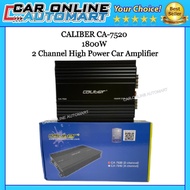 Original Caliber CA-7520 ~ 2-Channel High Power Car Amplifier 1800 Watts ~ Size: 29 cm x 20 cm x 5 c