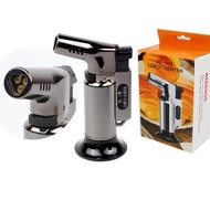 清貨價 全新 火炬打火機 - 酷炫打火機 防風可補充裝可調式噴氣打火機 適用於蠟燭燒烤 露營 燒烤 廚房 男士禮物 (不含氣) #外包裝並不完美/ Refillable Gas Torches Jet