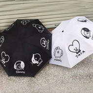 BT21 BTS UMBRELLA FOLDING UMBRELLA IMPORTED ORIGINAL BIG HIT ENTAINMENT