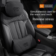 Suitable for Audi Headrest Neck Pillow A6L/A4L/A3/Q5L Automotive Headrest Waist Cushion Q2L/Q3/Q7 In