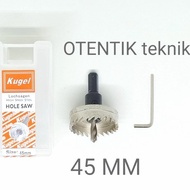 MATA KUGEL - HOLESAW HSS IRON 45 MM - HOLE DRILL BIT 45MM - HOLE SAW KUGEL BEILI ORIGINAL