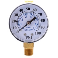 Best Well Pump Pressure Gauge 0-100 PSI 0-7 Bar Sturdy Metal for Case 1 4NPT Lower Mount Easy to Rea