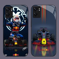 GK-77 Red Bull Racing Glass Casing for OPPO Realme Reno A57 A76 A57S C67 A96 C30S C33 10 A77S A36 13
