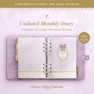 TRJ Undated Planner - Forever Baby in Lavender with Monthly Planner, Weekly Planner, Monthly Diary