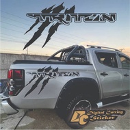 Triton car tub sticker, mitsubishi Triton body sticker