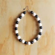 POUDRE . BRUT . Wooden & Stone Necklace สร้อยลูกปัดหินและไม้