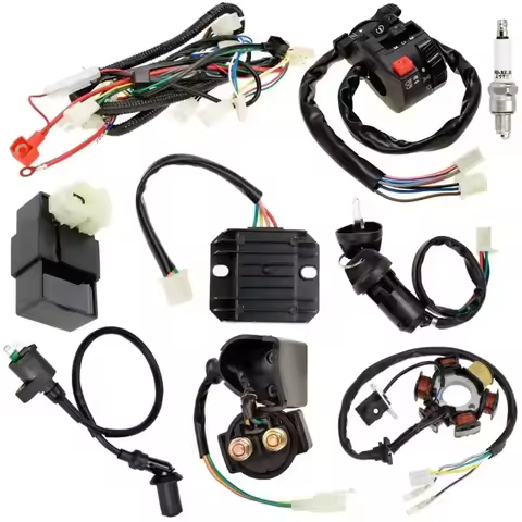 Harness Wire Loom CDI Ignition Coil Rectifier Switch for GY6 4-Stroke Engine Type 125cc 150cc Scoote
