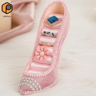 [prettyia] Prettyia Pink High Heel Shoe Jewel Holder Display for Home Decor Store Sell
