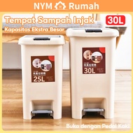 NYM Home Closed Trash Can 8L /10L/15L/20L Plastic Trash Can Trash Box Trash Bin Kitchen Bathroom Liv