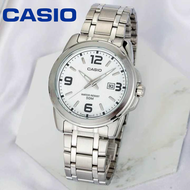 Casio นาฬิกาข้อมือผู้ชาย สายสแตนเลส หน้าปัดดำ รุ่น MTP-1314D-100%ของแท้（มีหลากหลายสไตล์ให้เลือก）