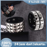 Two/s Three Floors Fashion Punk Bracelet Men Stainless Titanium Steel Punk Rock Bracelet/