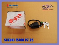 START ENGINE SWITCH with KEY SET "GENUINE PARTS" Fit For SUZUKI TS100 TS125  #สวิทซ์กุญแจ ของแท้