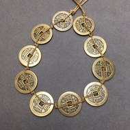 Wholesale Copper Coin Green Rust Ten Emperor Coin Thread String Ten Emperor Coin Pendant Coin Copper