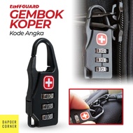 SWISS TAFFGUARD LUGGAGE LOCK 3 DIGIT COMBINATION CODE