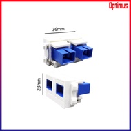 Optimus Depot Optimus Dual SC Fiber Optic Socket Back Module 23x36mm Back Socket
