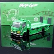 Mega Gear 1:64 Custom H300 Flatbed Tow Truck Dinosaur REXY Green, ROXY Pink & Skeleton Bone Livery w