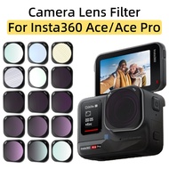 【ของแท้】สำหรับ Insta360 Ace/ace Pro Panorama กล้องเพื่อการกีฬาเลนส์กรองแสงตัวกรอง CPL ND UV ND8/16/32/64PL ชุดกลางคืน/ดาว/อุปกรณ์10X มาโคร