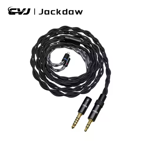 CVJ Jackdaw Oxygen-Free Copper Headphone Cable Upgrade Cable Audio 1.25m Length 3.5mm 4.4mm Plug HIF