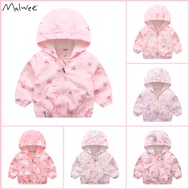 Collection 2-layer waterproof girls' windbreakerJacket with lovely Bear Malwee patterns for children