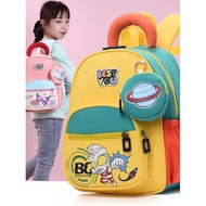 beg perempuan backpack student Beg sekolah kanak-kanak tadika kelas besar Kuromi Ultraman beg sekola