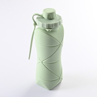 600ml Folding Silicone Water Bottle Sports Water Bottle Outdoor Travel Portable Water Cup Running Ri
