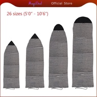 MagiDeal 5ft .6ft Surfboard Sock Cover - Surf Board Storage Bag  Travel Carry Case - Surfing Sports 