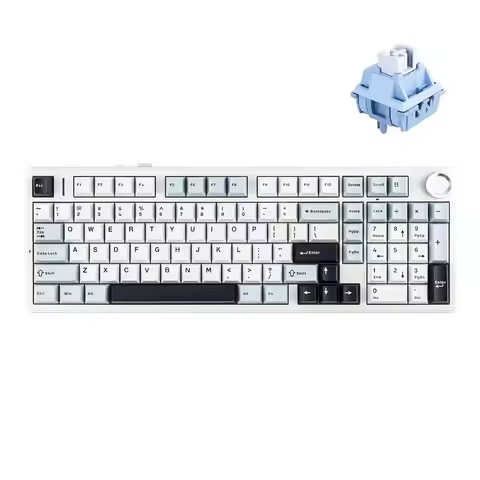 AULA F99PRO Gaming Mechanical Keyboard 99 Key Tri Mode Wireless Hot Swap Gasket Full Size Keyboard w