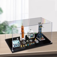 Transparent Acrylic Display Box For Lego 60351 City Series Rocket Launch Center Display Case Dustpro