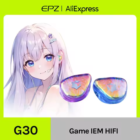 EPZ G30 Wired Earphones HIFI Music IEM In Ear Headphones Gaming Headset Type-C 1.7MM/3.5MM ENC Noise