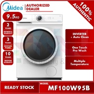 Midea 9.5KG Inverter Front Load Washer MF100W95B / MF100W85B 8.5KG / MF100W75 7.5KG Washing Machine