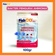 FishCo AMMONIA REMOVER 100g gram Freshwater Starter Bacteria Saltwater Aquarium Pond/