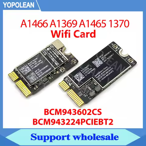Original A1466 Bluetooth Wifi Airport Card BCM94360CS2 BCM943224PCIEBT2 For Macbook Air 11"13" A1369