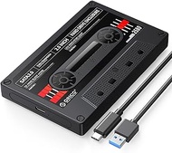 ORICO 2.5インチ HDD ケース USB C 3.2 Gen 1-SATA III コンピュータ HDD ケース 7/9.5mm HDD SSD 対応 ポータブル 外付けハードディスク ケース 最大6TB Xbox PS4 Samsung WD Seagateに対応 2580-C3