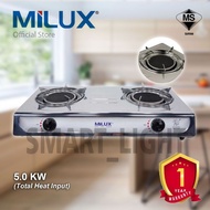 Milux / Khind  MSS-8122IR IGS1516 Stainless Steel Infrared Gas Cooker Dapur Gas mss8122ir MSS81221R 