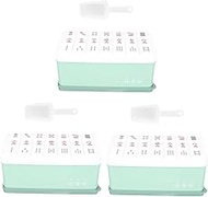 UPKOCH 3 Sets Mahjong Pattern Ice Tray Food Molds Baby Food Tray Whiskey Ice Mold Accessory Tray Whi