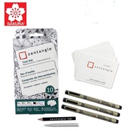 Sakura Zentangle Tile with Tool Set