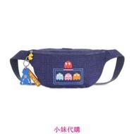 Kipling 猴子包 K15842 PAC-MAN 小精靈聯名款 藍色  單肩 側背包 斜跨包 胸包 腰包