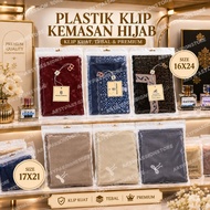 Milk White Ziplock Hijab Packaging Clip Plastic 16x24
