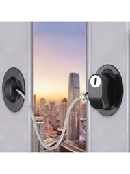 無需鑽孔的窗戶鎖,安全鎖,落地窗限制器,推拉門鎖,塑鋼/鋁合金窗鎖扣