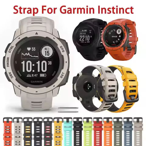 Soft Smart watch Silicone Strap for Garmin Instinct 2 Solar Sport Wristband Bracelet For Garmin Inst