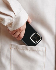 Nudient | iPhone14系列 FORM 透明手機殼 - 透明黑