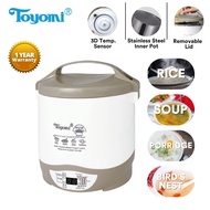 Toyomi 0.6L Mini Rice Cooker with Stainless Steel Pot RC 616