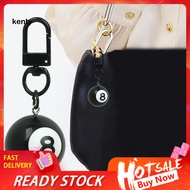 kT  Hard and Durable Keychain Mini Billiards Keychain Black 8 Ball Keychain Mini Pool Ball Charm Key