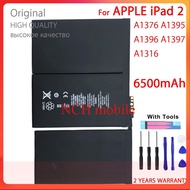 100% ของแท้ A1376แบตเตอรี่สำหรับ iPad 2 A1395 A1396 A1397 A1316 6500MAh แท็บเล็ตคุณภาพสูงใหม่แบตเตอร
