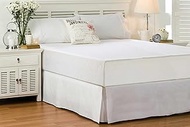Full Size Bed Skirt 600 TC Egyptian Cotton 16 Inch Drop Easy Fit - Bed Skirt for Full 54x75 Inch Bed