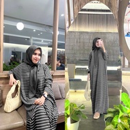 ORI RASADA ID | Kaftan Batwing Knit Salur | Yasmine Batwing